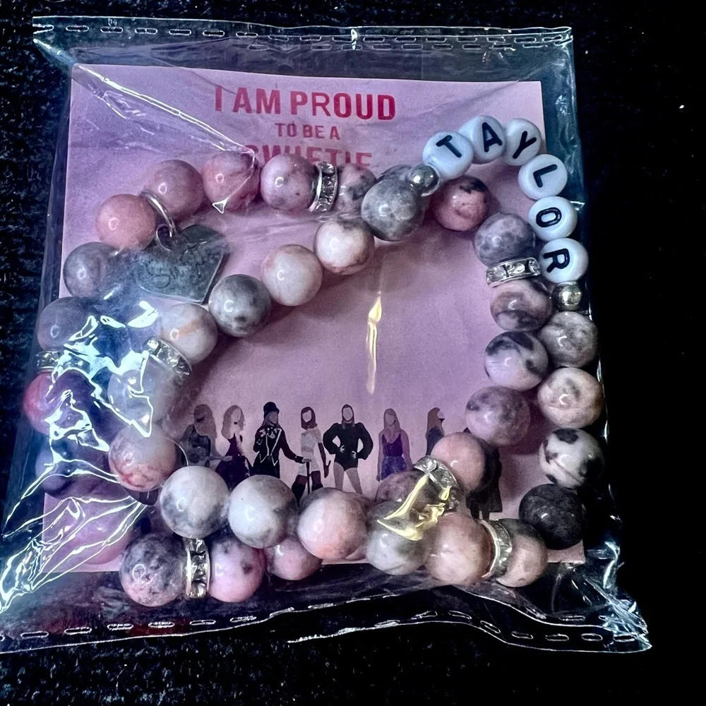 Taylor Swift - Swiftie‎ Forever - Gold and Pink Bracelets - New Package of 2
